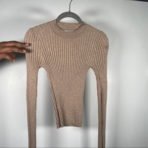 Tan crew neck sweater